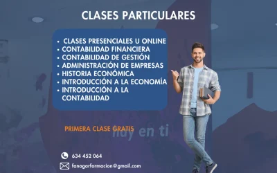 Clases particulares presenciales y online en economía y contabilidad